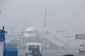Rough weather, fog ground flights in Chandigarh  